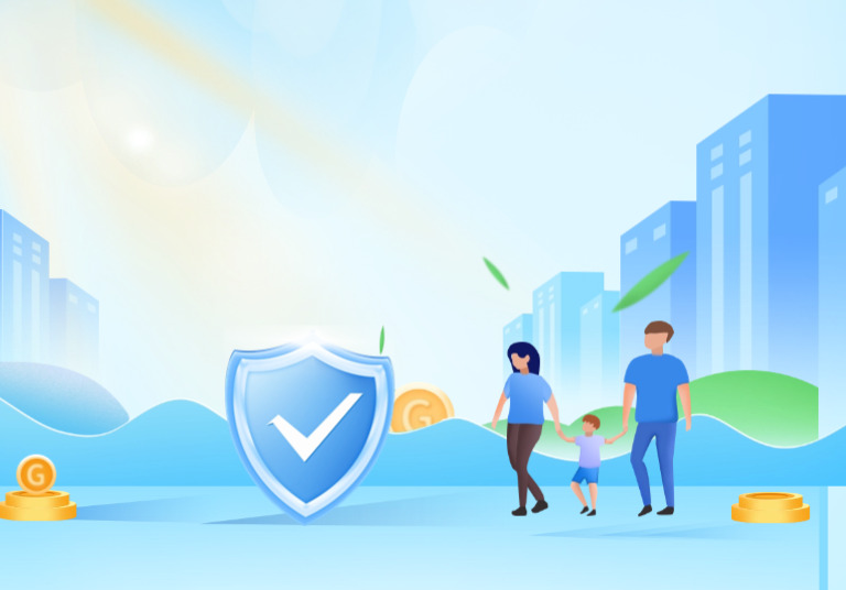 金融定期寿险产品介绍营销插画海报.jpg 金融定期寿险产品介绍营销插画海报.jpg